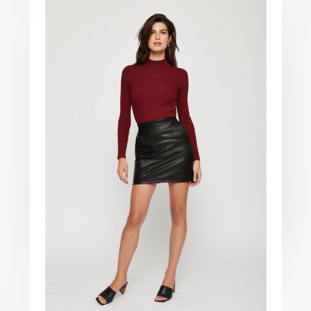 Maty Long Sleeve Funnel Neck Sweater